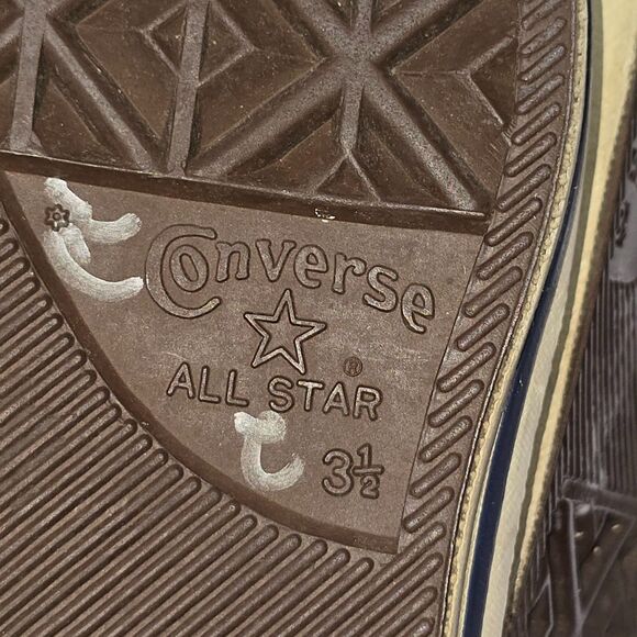 Vtg Converse All Star Chuck Taylor High Top John Varvatos Navy Made In USA 3 1/2 - Picture 7 of 8